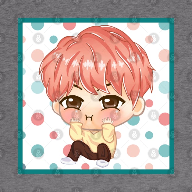 BTS KPOP CHIBI J-HOPE CUTE CHARACTER by moonquarius